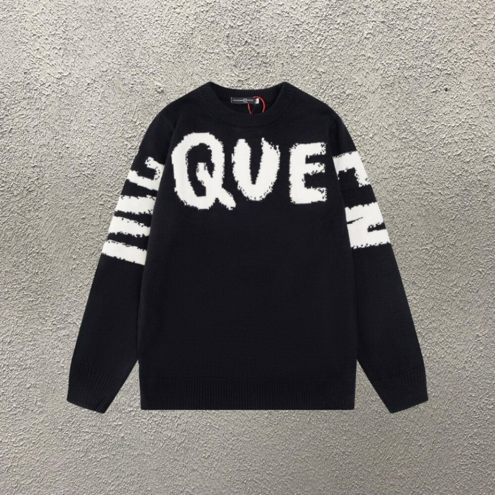 Alexander McQueen logo knit sweater
